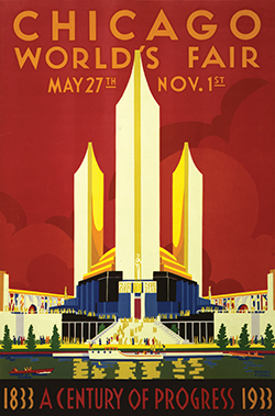 The Chicago World's Fair celebrated the city's centennial from 1933 to 1934